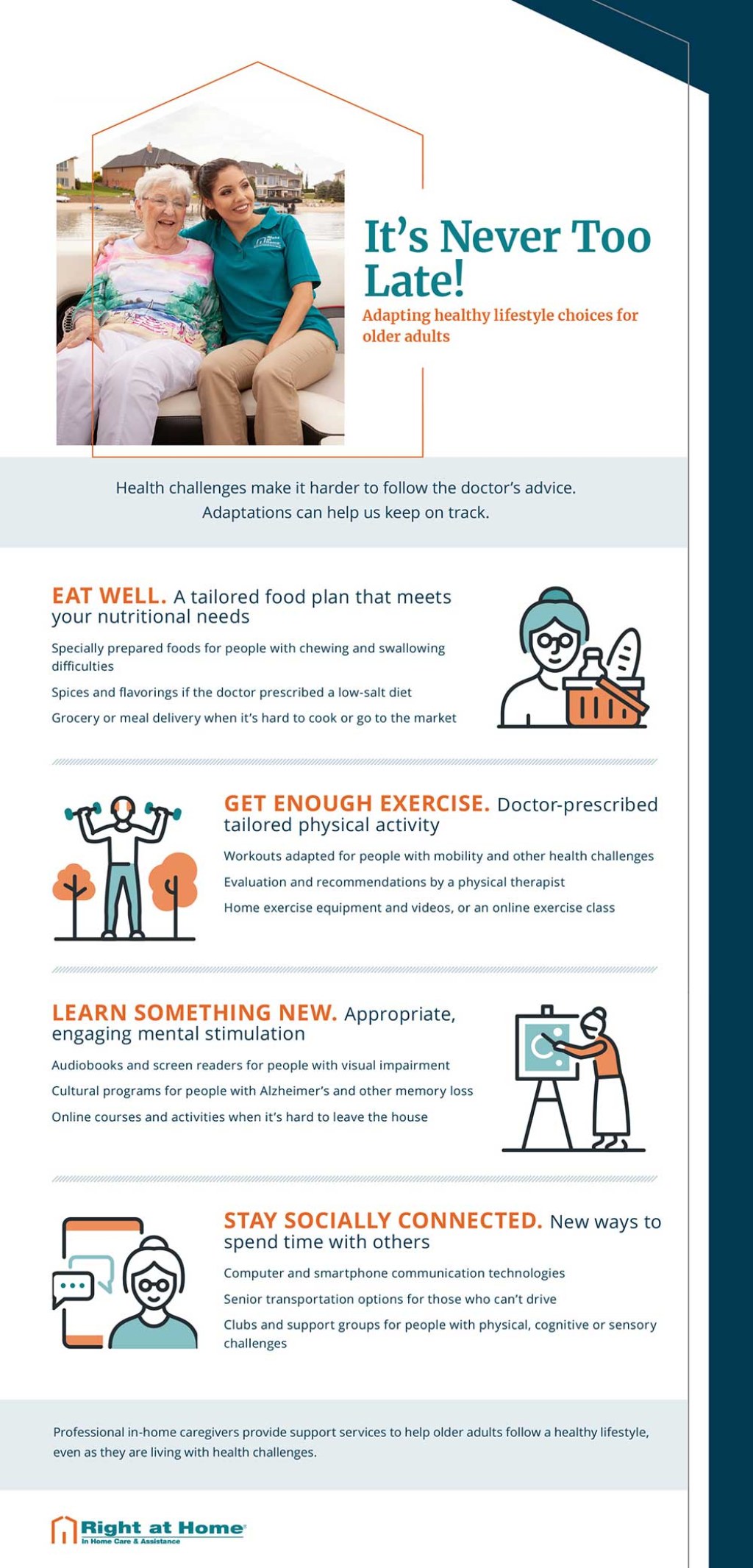 Picture of: Infographic Adapting Healthy Lifestyle Choices  Right at Home